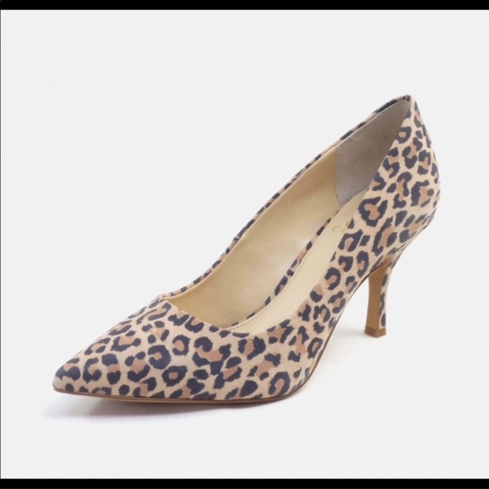 Vince Camuto Leather Mid-Heel Pumps - Rachella - Picture 3 of 11
